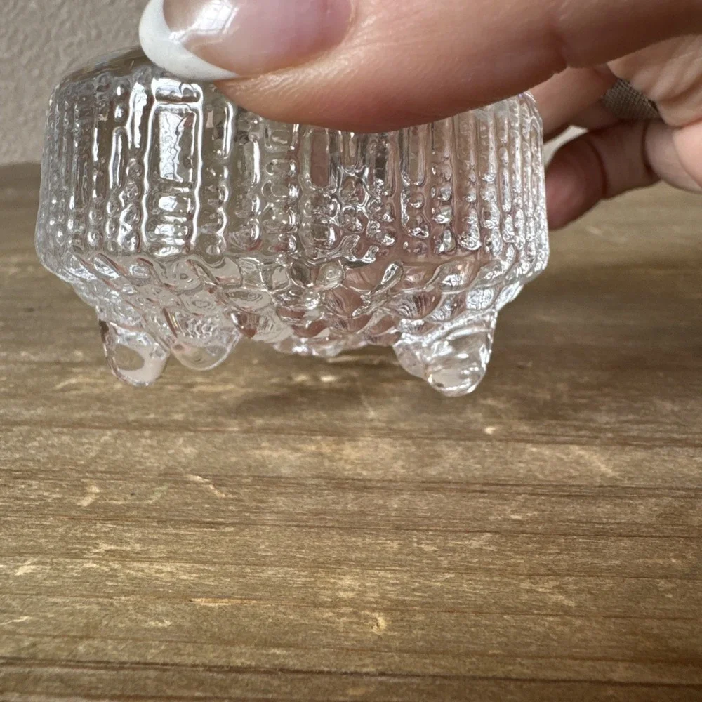 2 Vintage Iitala Finland Ultima Thule Glass Candle Holder Tapio Wirkkala MCM - Picture 5 of 7